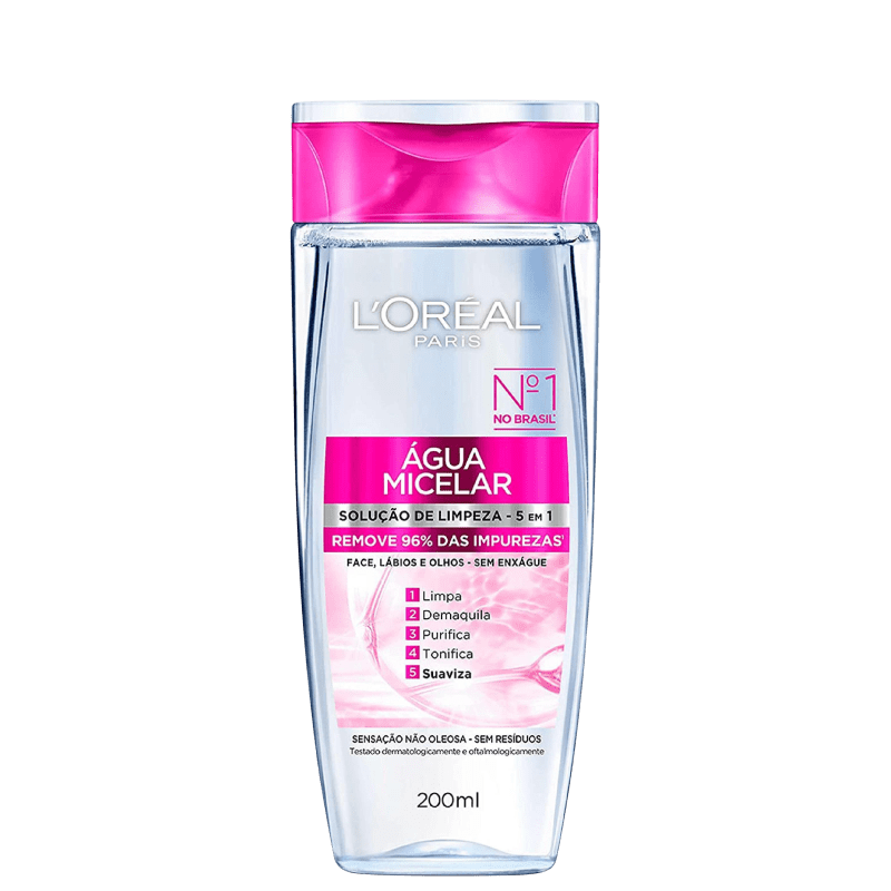 L'Oréal Paris Dermo Expertise Solução de Limpeza 5 em 1 - Água Micelar 200ml Menor preço em L'Oréal Paris Dermo Expertise Solução de Limpeza 5 em 1 - Água Micelar 200ml