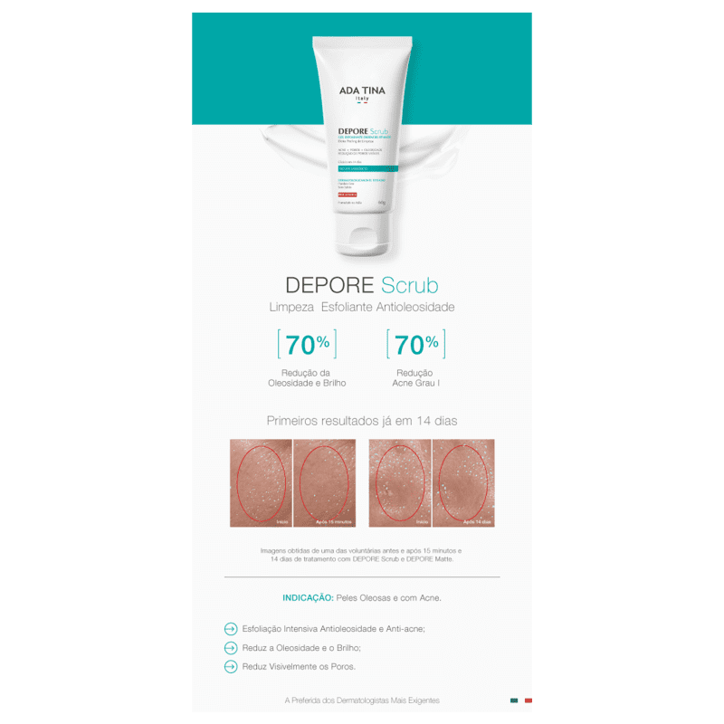 Ada Tina Depore Scrub - Gel Esfoliante Facial 60g