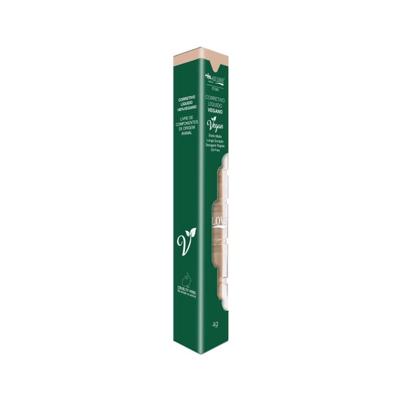 Max Love Matte Vegano 40 Claro - Corretivo Líquido 4ml