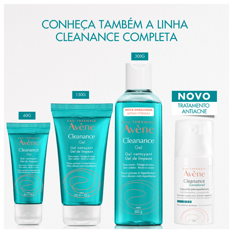 Avène Cleanance - Gel de Limpeza Facial 60ml