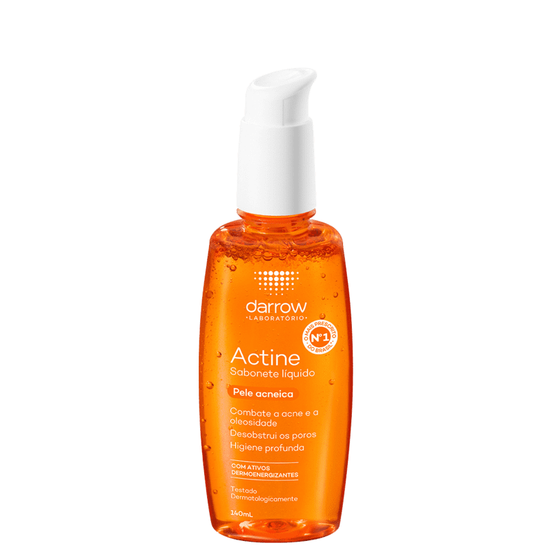 Darrow Actine Pele Acneica - Sabonete Líquido Facial 140ml Menor preço em Darrow Actine Pele Acneica - Sabonete Líquido Facial 140ml