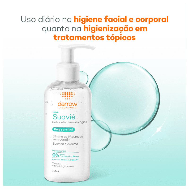 Sabonete Líquido Facial Darrow Suavie Peles Sensíveis e