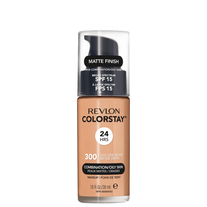 Revlon ColorStay 24 Horas Pele Mista à Oleosa FPS15 300 Golden Beige - Base Líquida 30ml