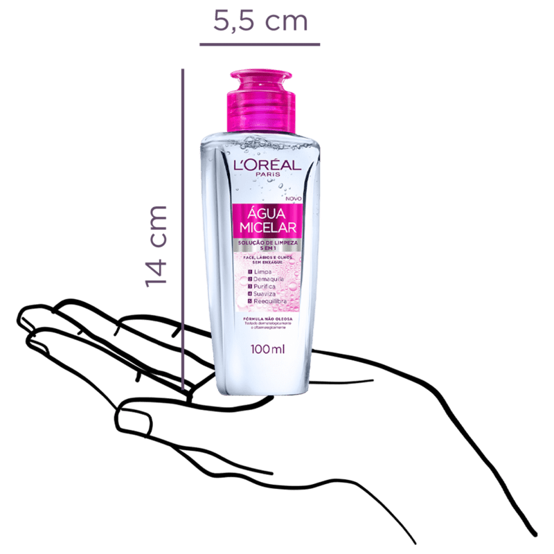L'Oréal Paris Dermo Expertise Água Micelar 5 em 1 - Água Demaquilante 100ml