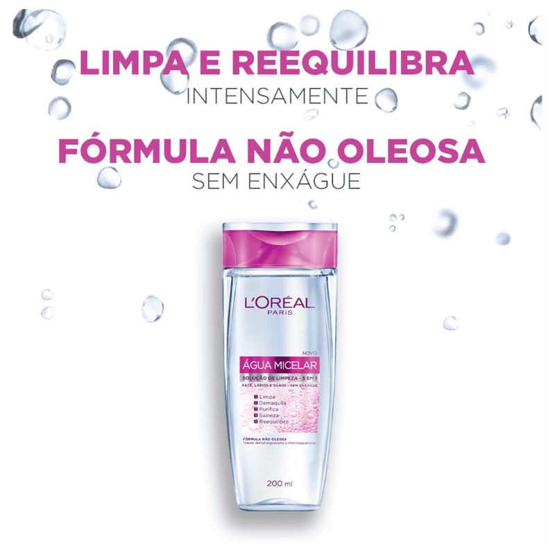L'Oréal Paris Dermo Expertise Água Micelar 5 em 1 - Água Demaquilante 400ml