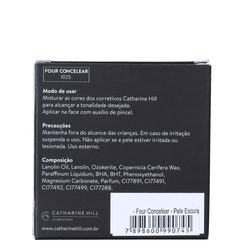 Catharine Hill Four Concealer Pele Escura - Paleta de Corretivo 8g