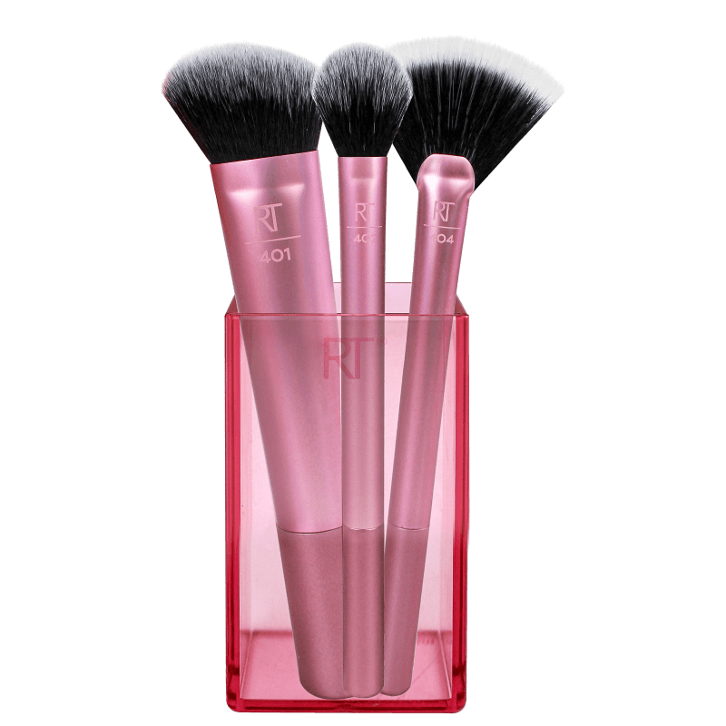 Kit de Pincéis Real Techniques Sculpting Set (3 Pincéis + Porta-Pincéis)