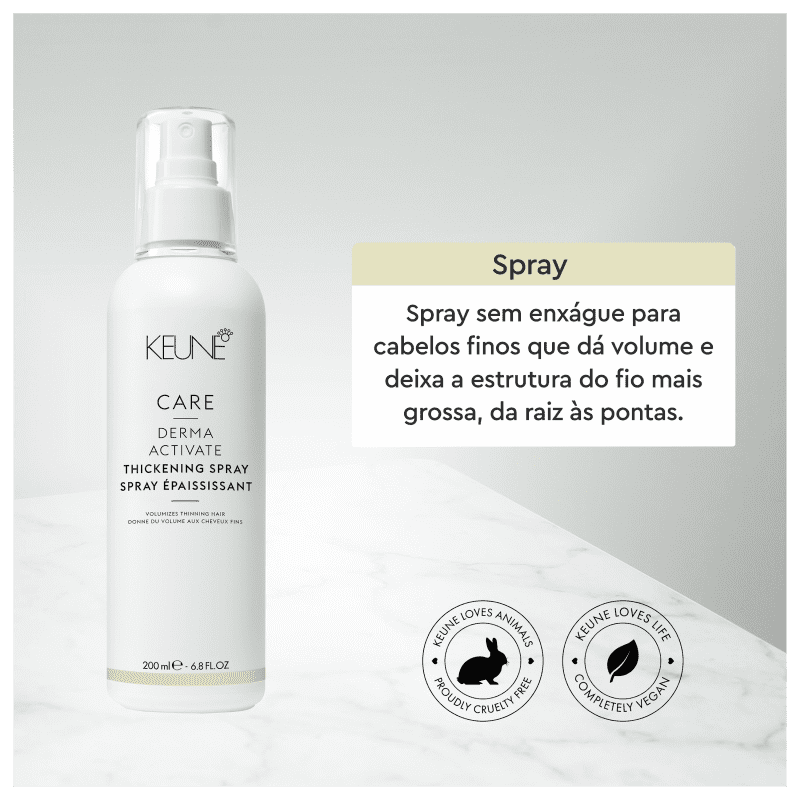 Keune Care Derma Activate Thickening - Tratamento Volumador 200ml