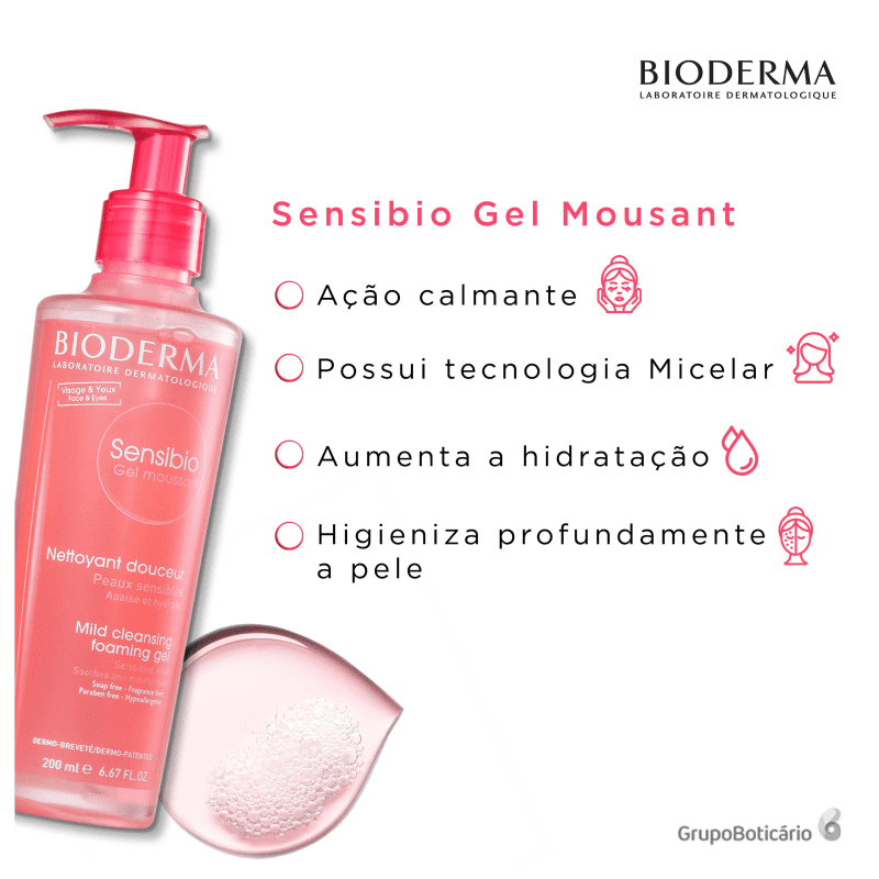 Gel De Limpeza Bioderma Sensibio Gel Moussant Beleza Na Web