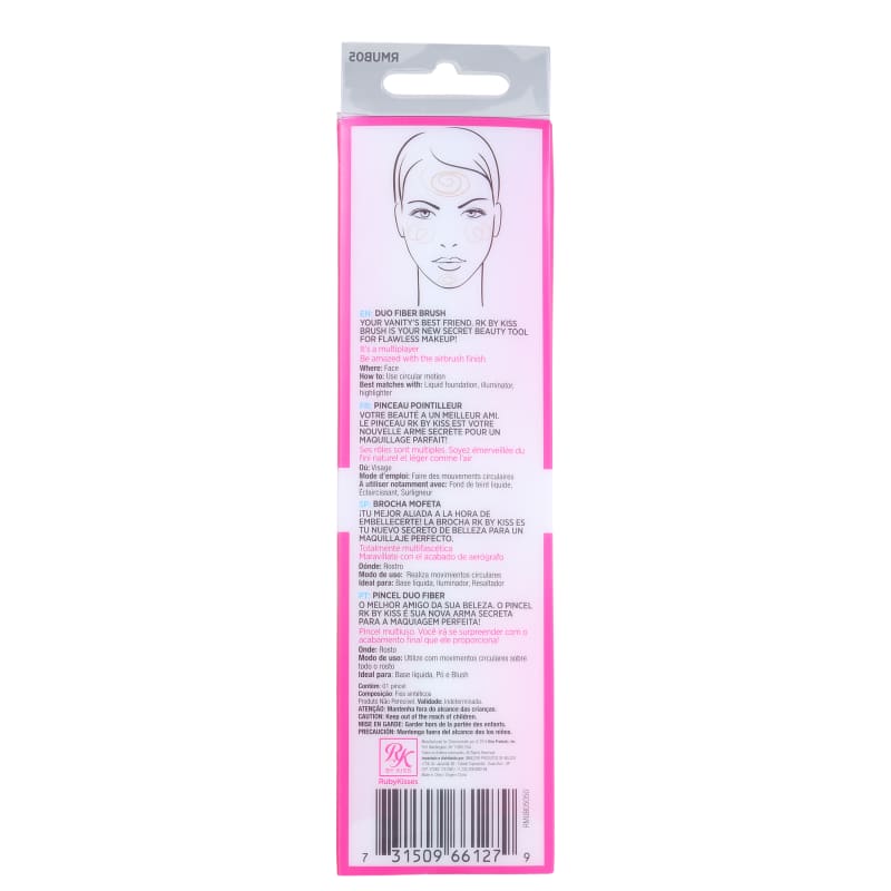 Kiss New York Ruby Kisses - Pincel Duo Fiber 24g