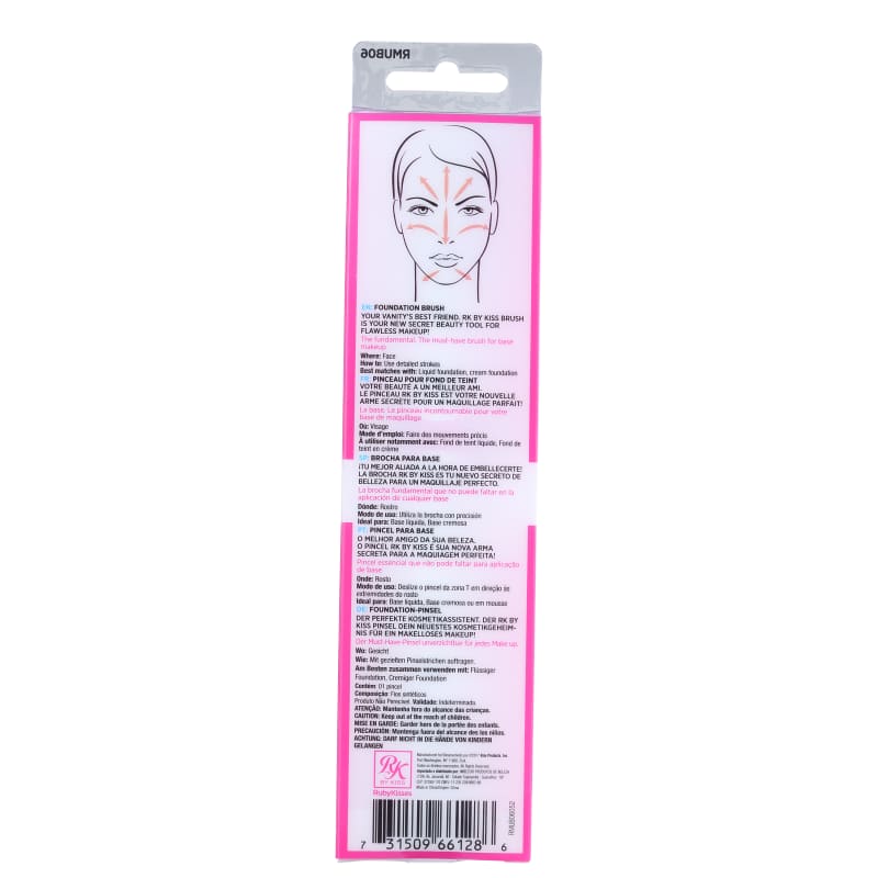 Kiss New York Ruby Kisses - Pincel para Base 16g