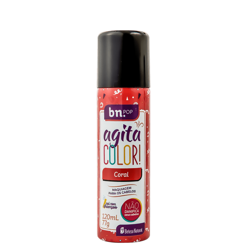 Beleza Natural Bn.Pop Agita Color Coral - Coloração Temporária 120ml
