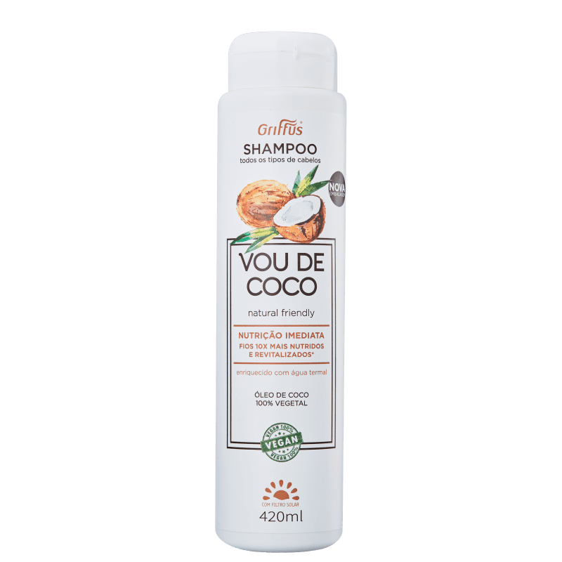 Griffus Vou de Coco - Shampoo 420ml Menor preço em Griffus Vou de Coco - Shampoo 420ml