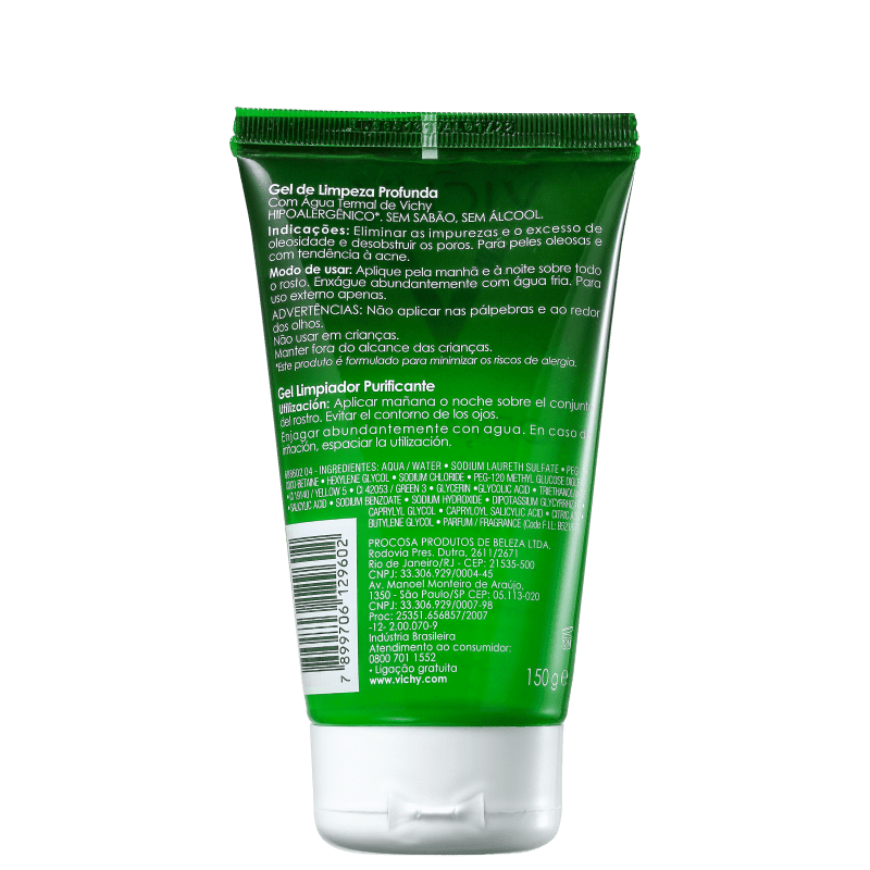 Vichy Normaderm Profunda - Gel de Limpeza Facial 150g
