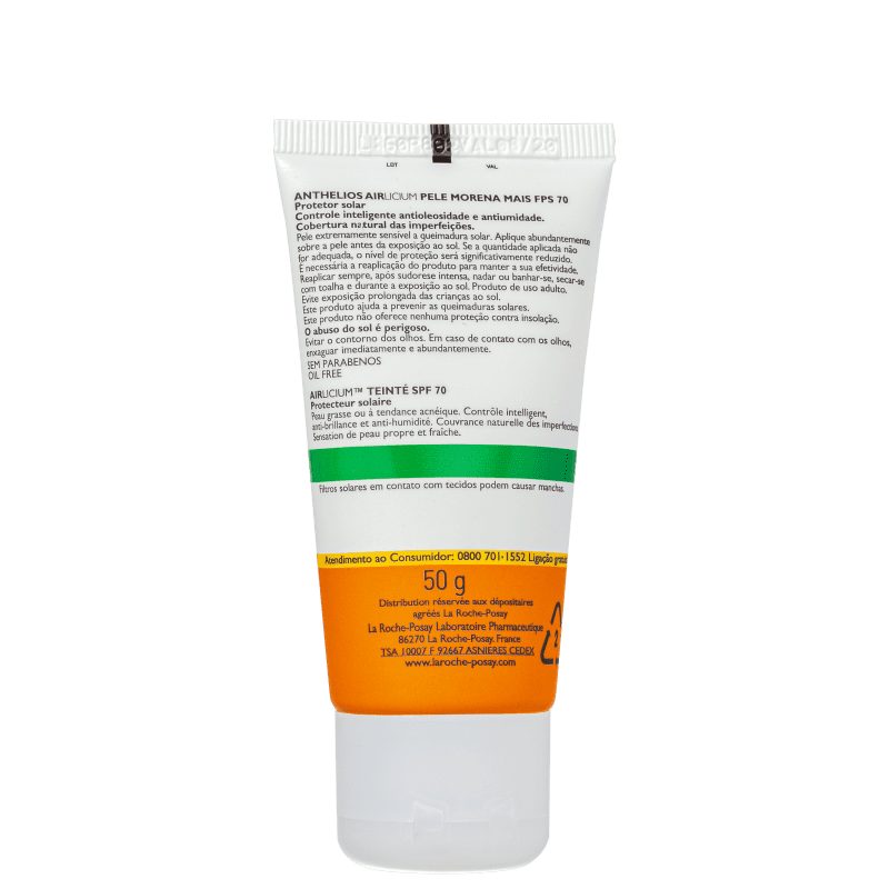 La Roche-Posay Anthelios Airlicium Morena Mais FPS70 - Protetor Solar Facial 50g