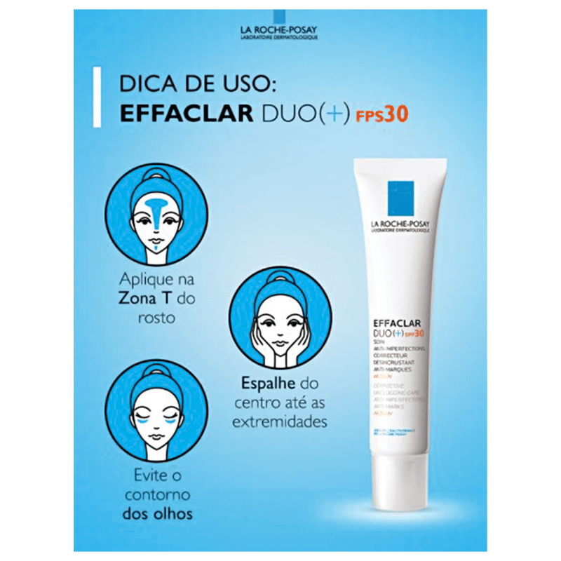 La Roche-Posay Effaclar Duo+ FPS30 - Tratamento para Acne 40ml