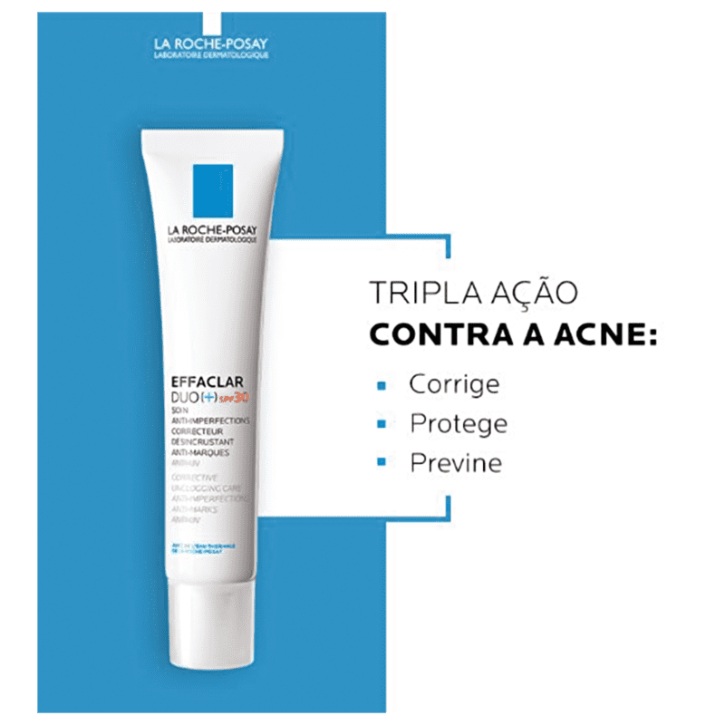 La Roche-Posay Effaclar Duo+ FPS30 - Tratamento para Acne 40ml