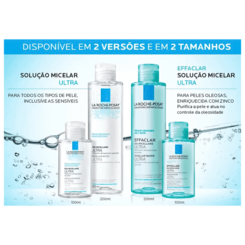 La Roche-Posay Effaclar Solução Ultra - Água Micelar 100ml