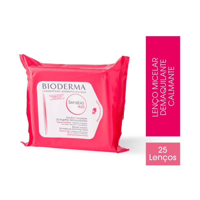 Bioderma Sensibio H2O Calmante & Hidratante - Lenço Demaquilante (25 unidades)