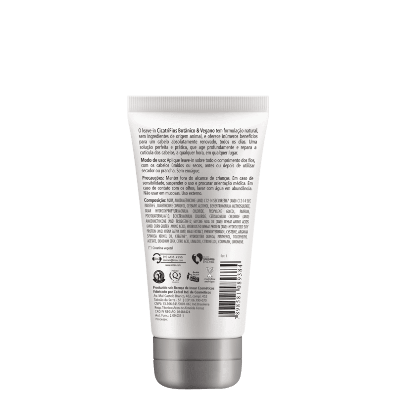 Inoar Cicatrifios Botânico & Vegano - Leave-in 50ml