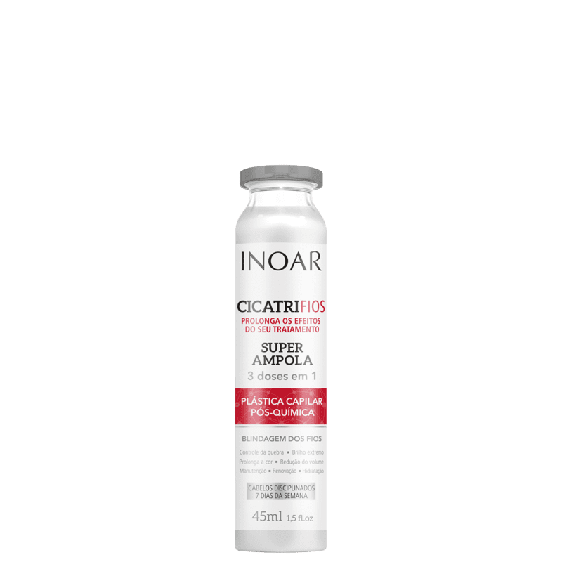 Inoar Cicatrifios Pós-Química Super Ampola - Tratamento Capilar 45ml