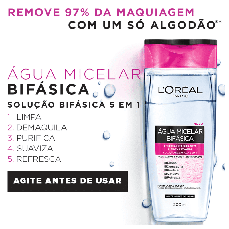 L'Oréal Paris Dermo Expertise Bifásica - Água Micelar 100ml