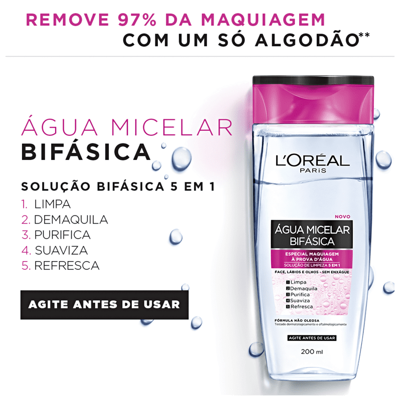 L'Oréal Paris Dermo Expertise Bifásica - Água Micelar 100ml