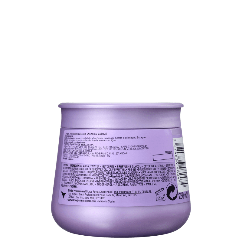 L'Oréal Professionnel Expert Liss Unlimited - Máscara Capilar 250g