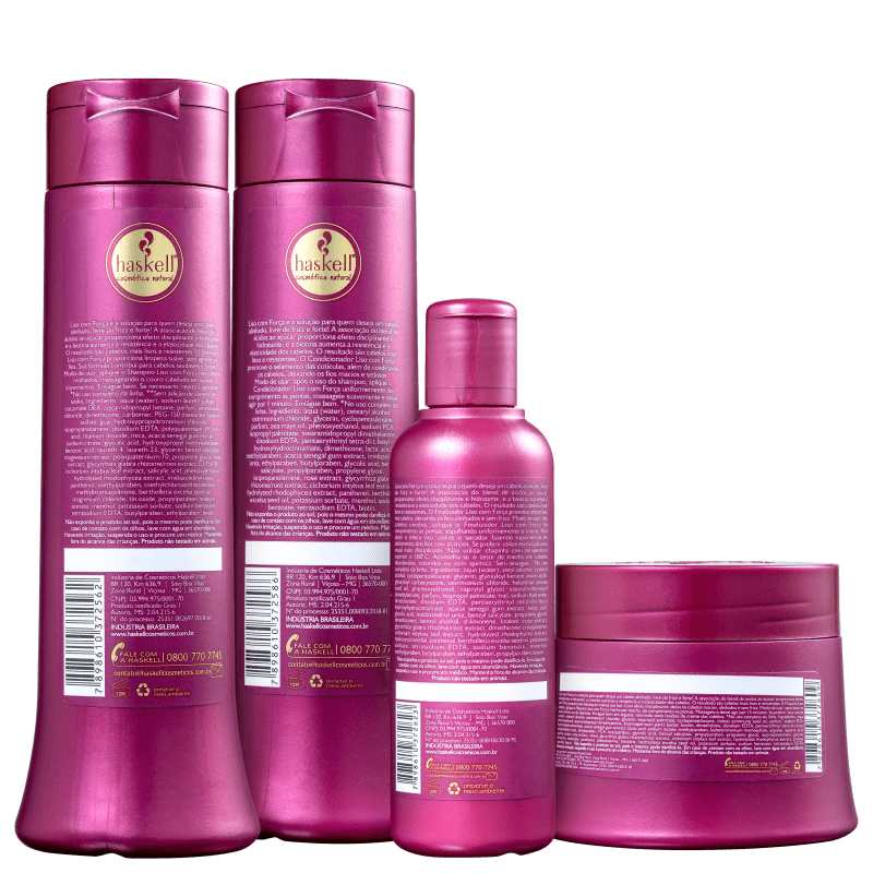 Kit Haskel Liso com Força Finalizador (4 produtos)