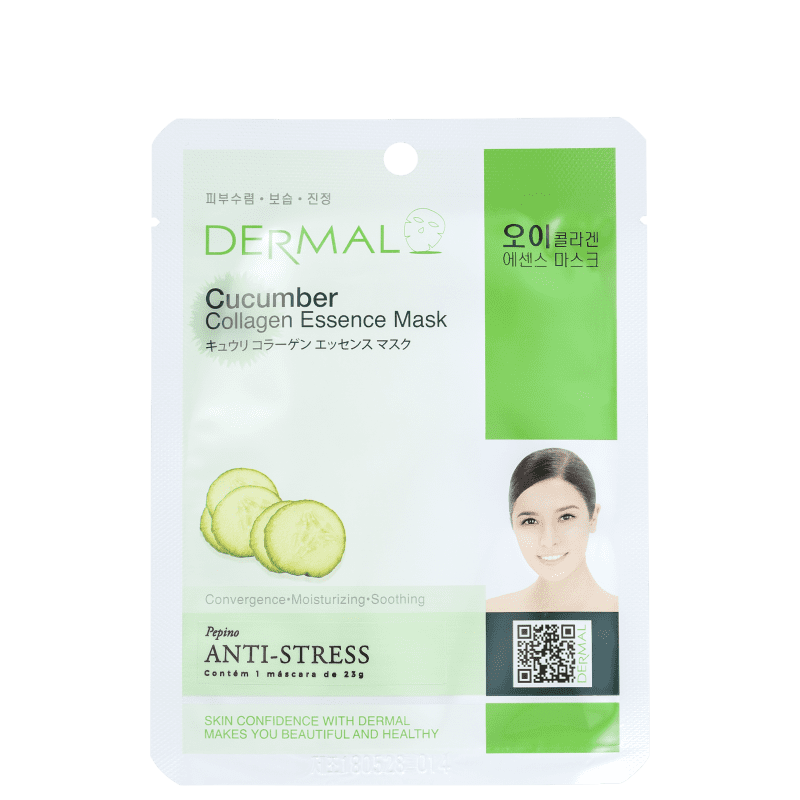 Dermal Cucumber - Máscara Facial (1 unidade)