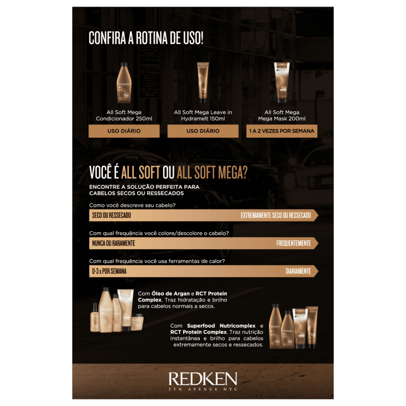 Redken All Soft Mega - Shampoo 1000ml
