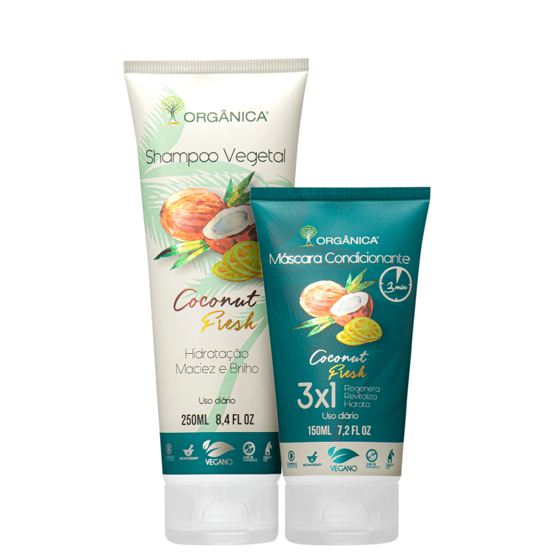 Kit Orgânica Coconut Fresh Duo (2 Produtos)