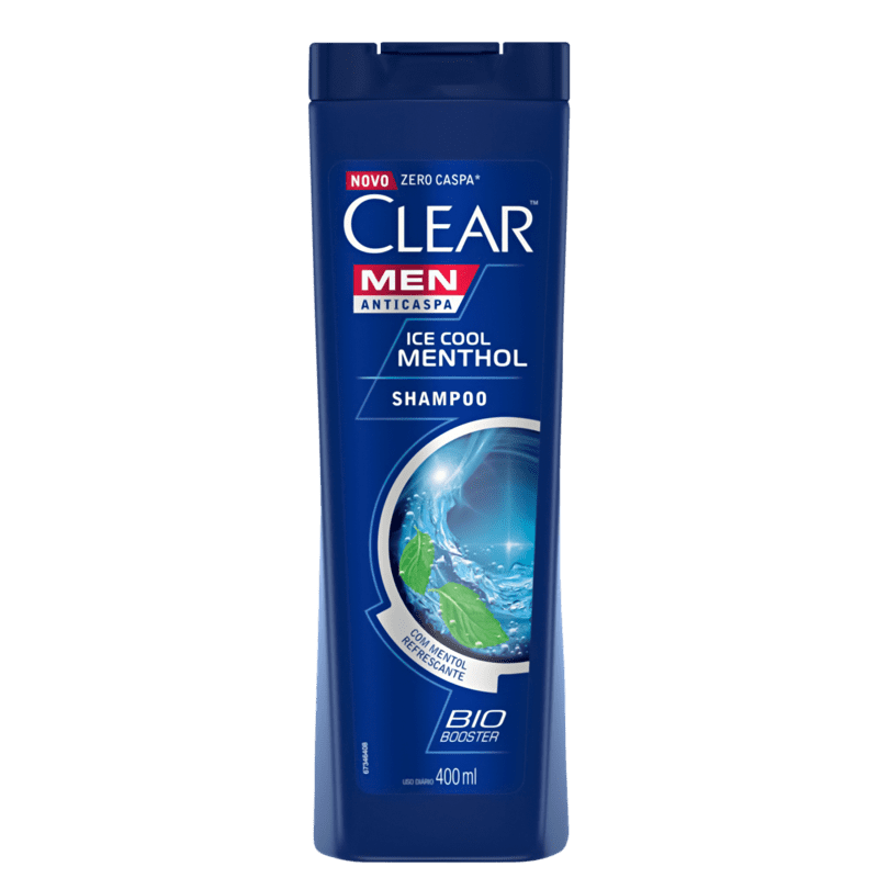 Clear Ice Cool Menthol - Shampoo Anticaspa 400ml Menor preço em Clear Ice Cool Menthol - Shampoo Anticaspa 400ml