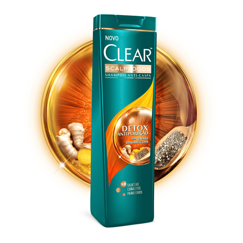 Shampoo Anticaspa Clear Detox Antipoluição 200ml