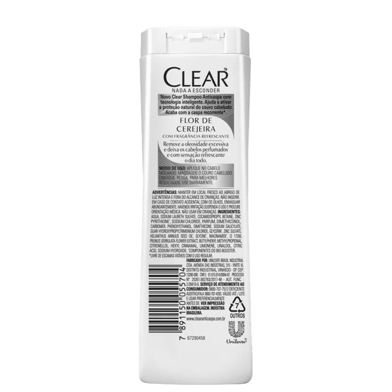 Shampoo Anticaspa Clear Flor de Cerejeira 200ml