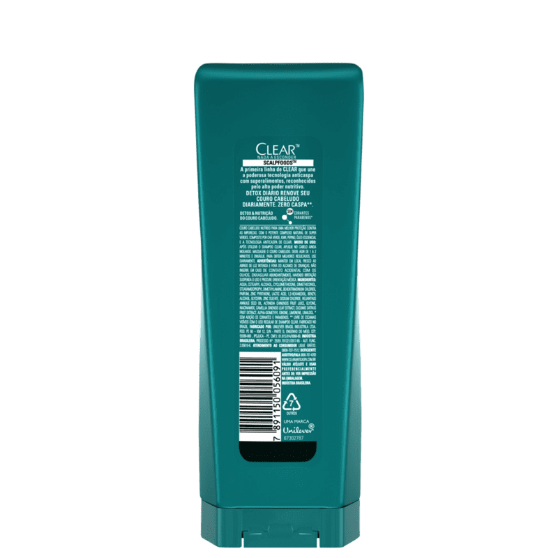 Condicionador Anticaspa Clear Detox Diário 200ml