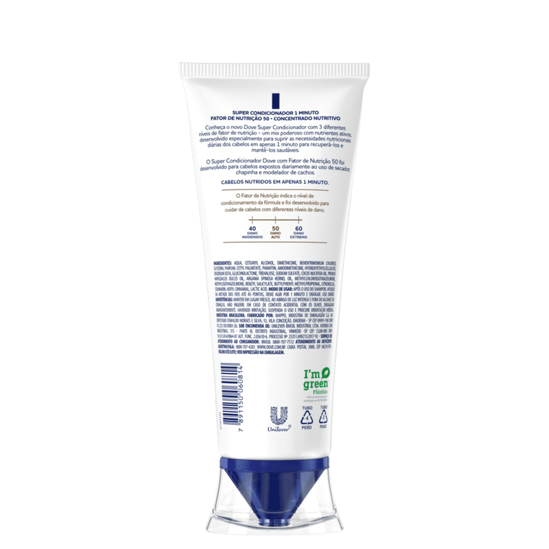Dove Super Condicionador 1 Minuto Fator de Nutrição 50 - 170ml