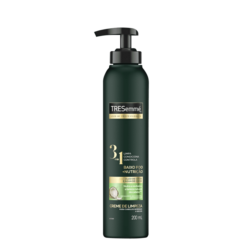 Condicionador Co-Wash TRESemmé Baixo Poo + Nutrição 3 em 1 200ml