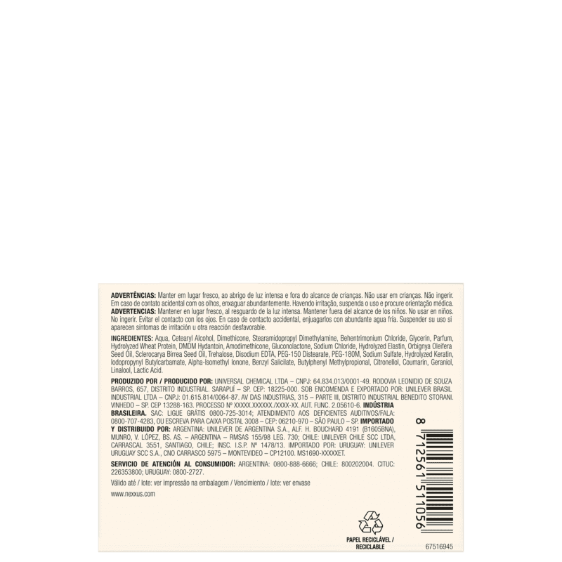 Nexxus Oil Infinite - Máscara Capilar 190g