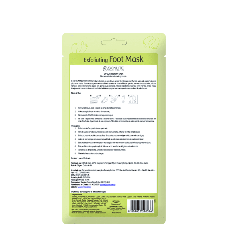 Skinlite Foot Mask - Meia Esfoliante (1 par)