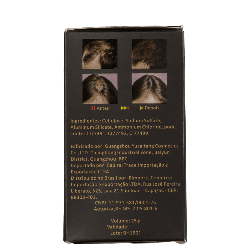 Hair Maker Castanho Escuro - Fibra Capilar 25g