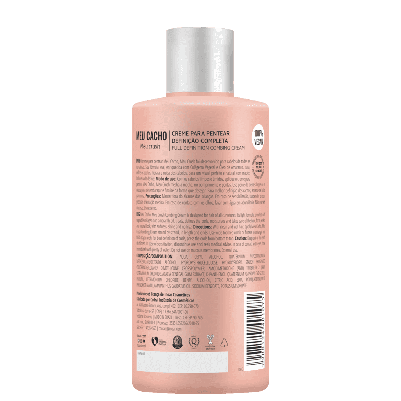 Inoar Meu Cacho, Meu Crush - Creme Para Pentear 400ml