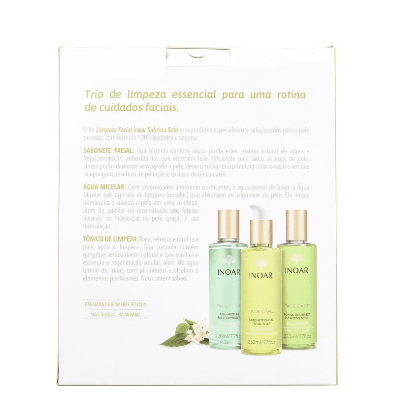 Kit Inoar Dermo Sabrina Sato Limpeza Facial (3 Produtos)