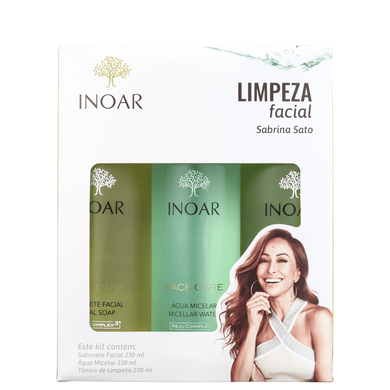 Kit Inoar Dermo Sabrina Sato Limpeza Facial (3 Produtos)