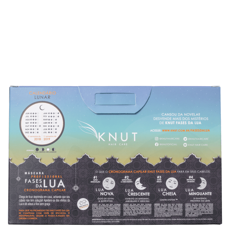 Kit Knut Fases da Lua Cronograma Capilar (4 Produtos)