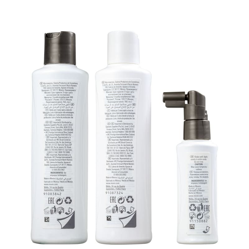 Kit Nioxin System 3 Small (3 Produtos)