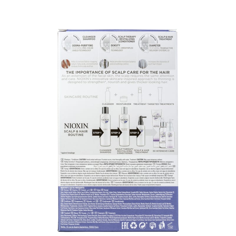 Kit Nioxin System 5 Small (3 Produtos)