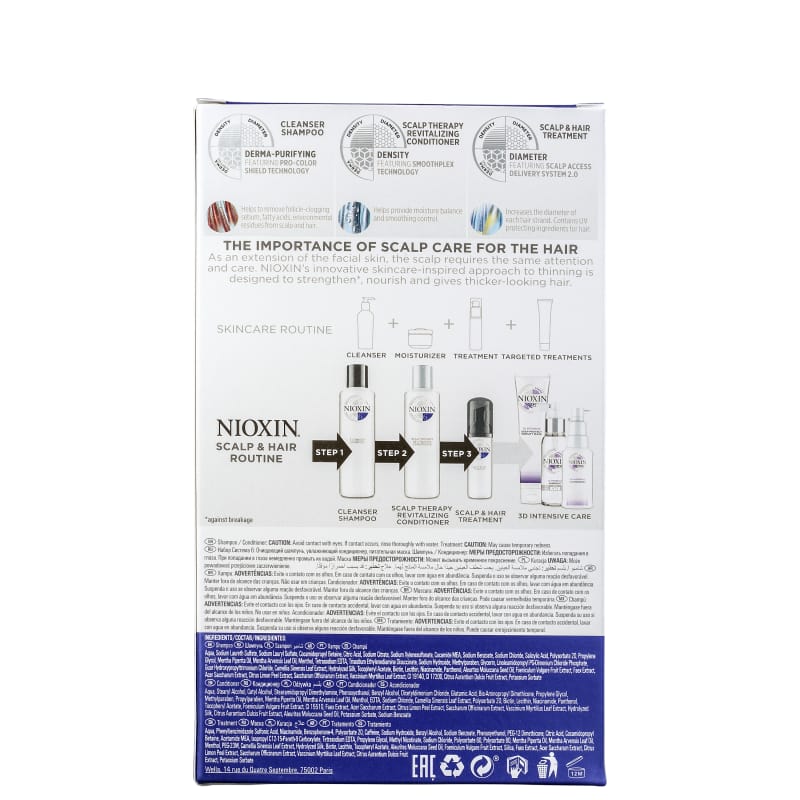 Kit Nioxin System 6 Small (3 Produtos)