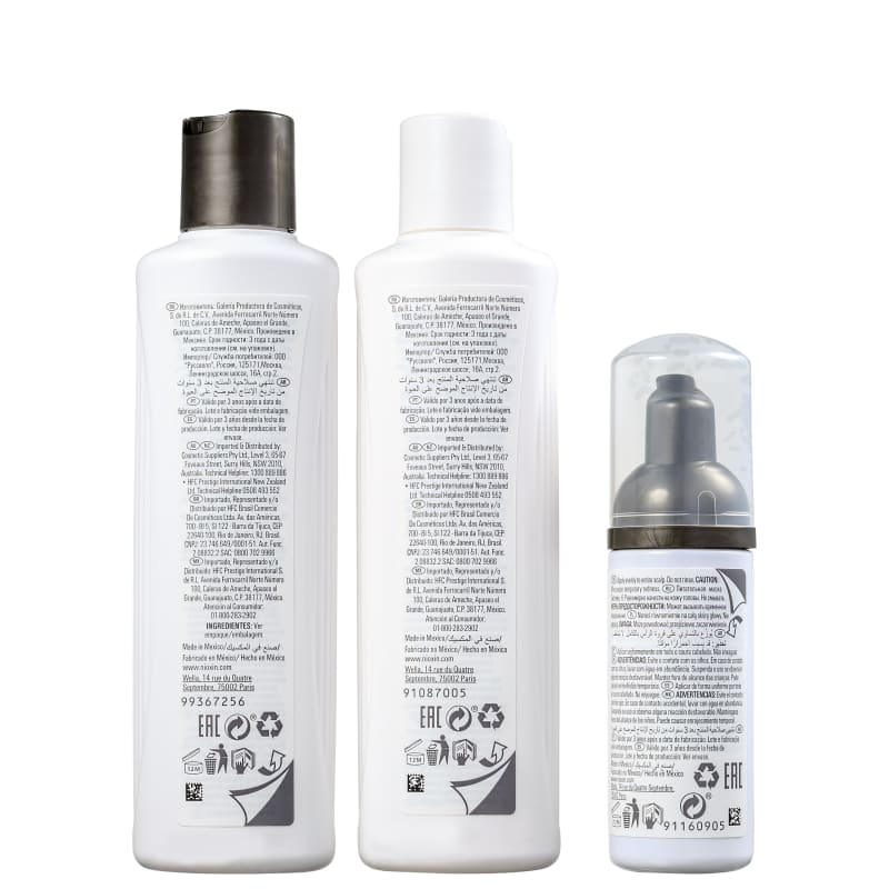 Kit Nioxin System 6 Small (3 Produtos)