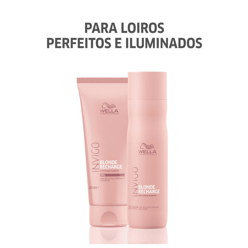 Wella Professionals Invigo Blonde Recharge - Shampoo Desamarelador 250ml
